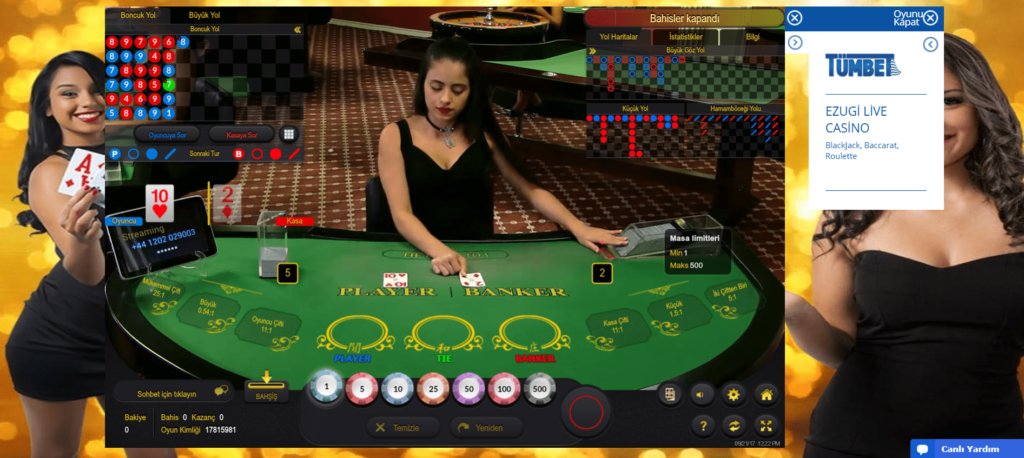 Tümbet Ezugi Canlı Casino