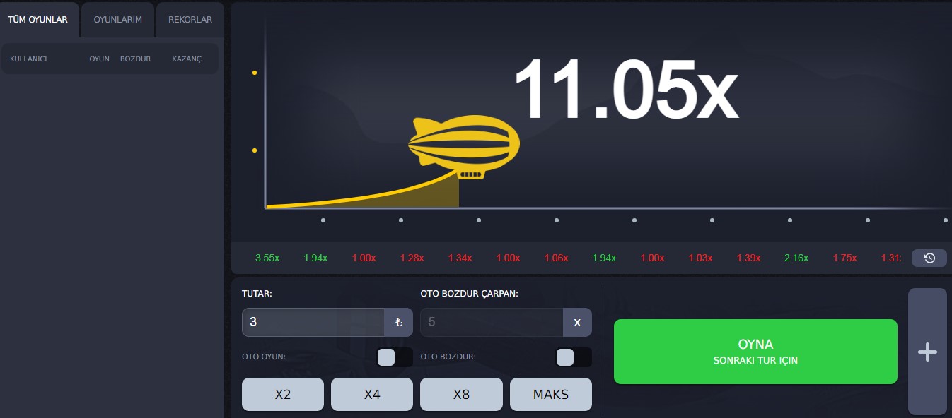 Zeplin Zeppelin Oynanan Siteler